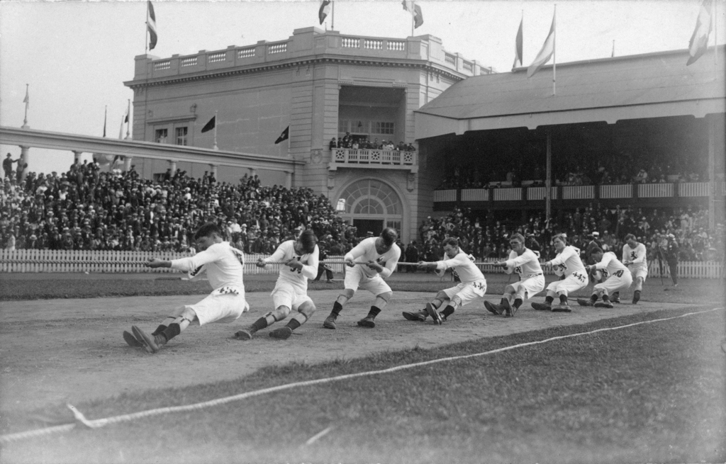 Virvės traukimas olimpinių žaidynių programoje paskutinį kartą buvo 1920 m.