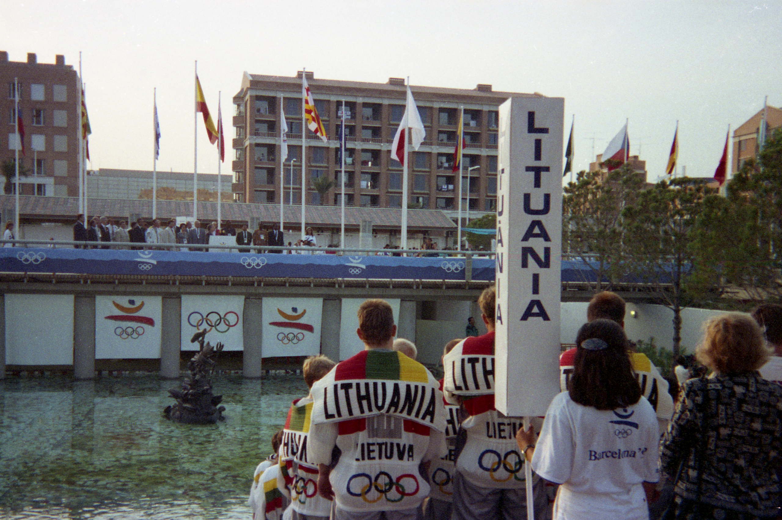Lietuva olimpinėje Barselonoje (Valdo Malinausko nuotr.)